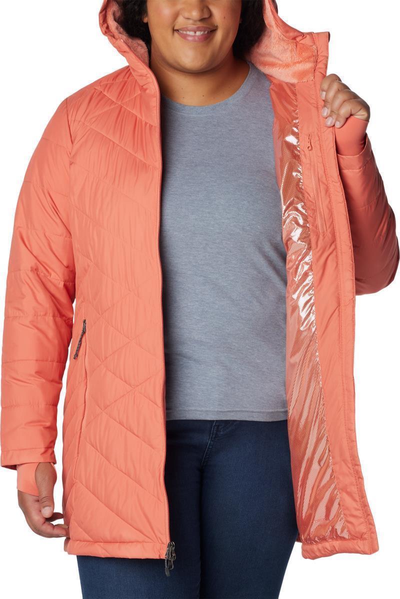 Heavenly Long Hooded Jacket, Extended - Womens - Faded Peach 5