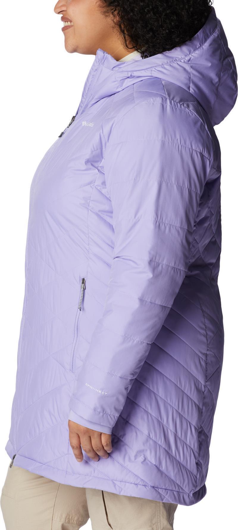 Heavenly Long Hooded Jacket, Extended - Womens - Frosted Purple 4