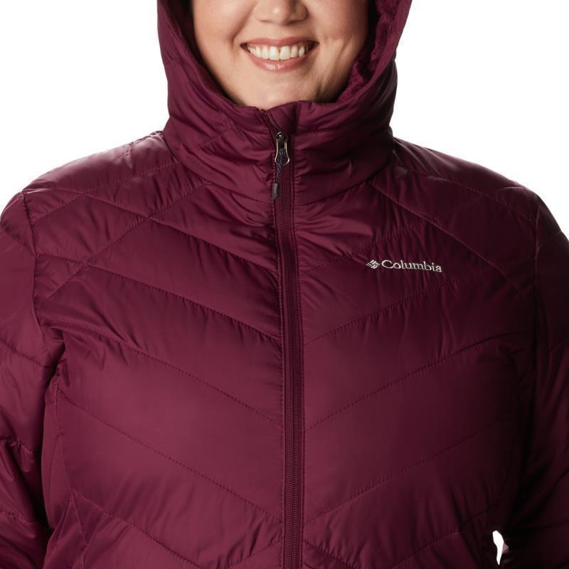 Heavenly Long Hooded Jacket, Extended - Womens - Marionberry 6
