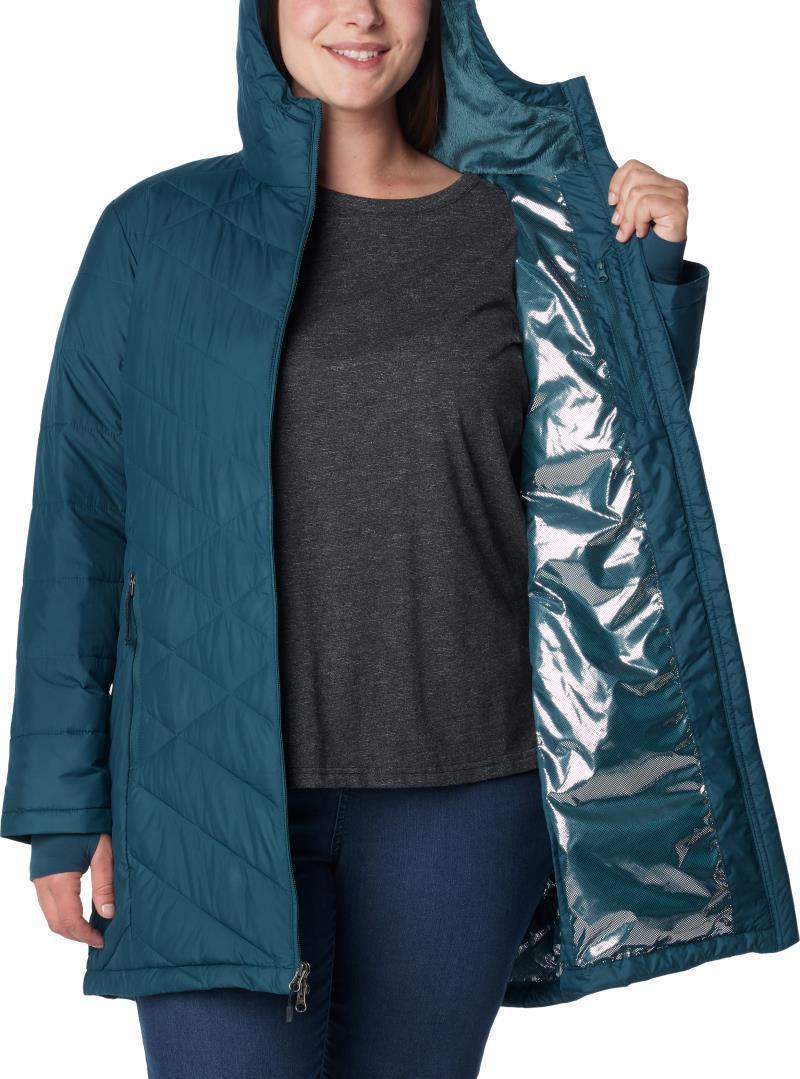 Heavenly Long Hooded Jacket, Extended - Womens - Night Wave 5