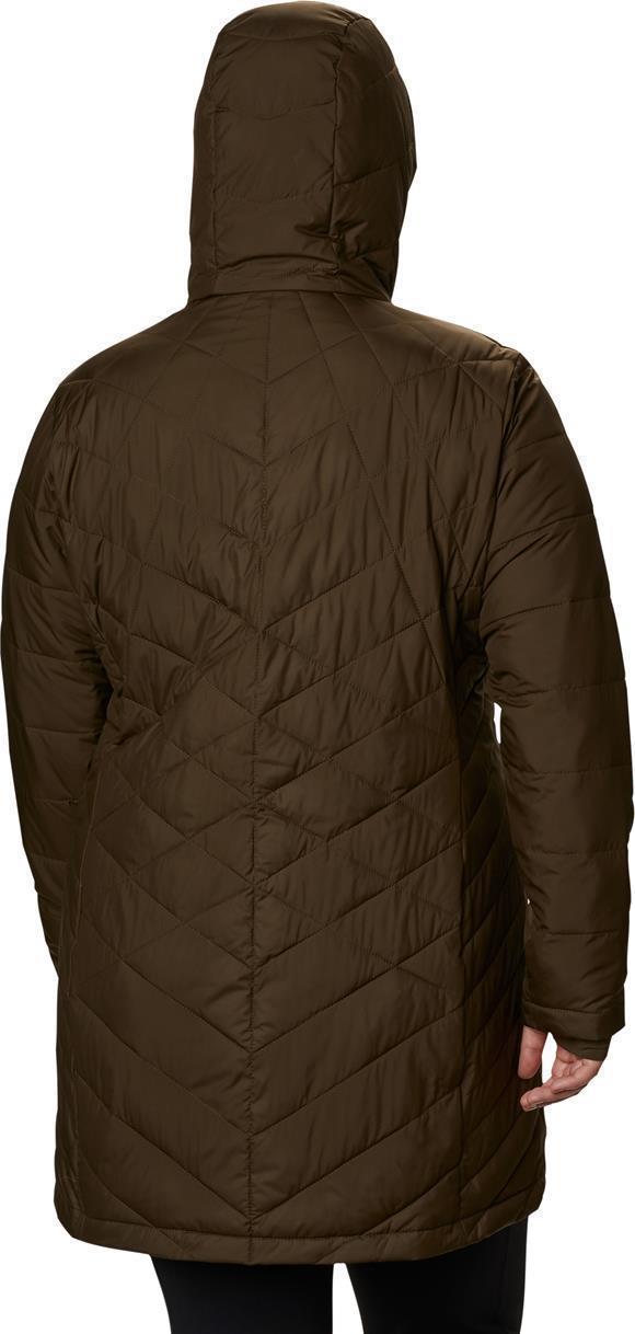Heavenly Long Hooded Jacket, Extended - Womens - Olive Green 4