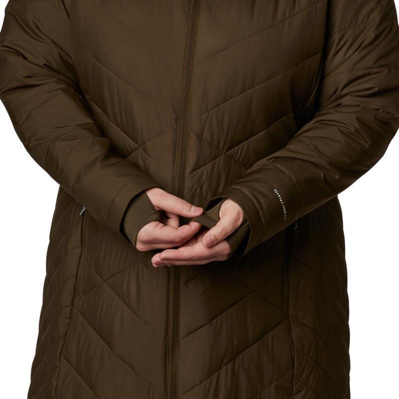 Heavenly Long Hooded Jacket, Extended - Womens - Olive Green 6
