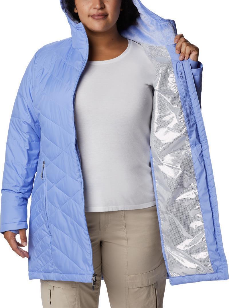 Heavenly Long Hooded Jacket, Extended - Womens - Serenity 3