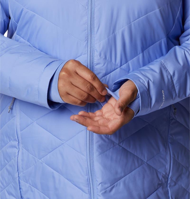 Heavenly Long Hooded Jacket, Extended - Womens - Serenity 7