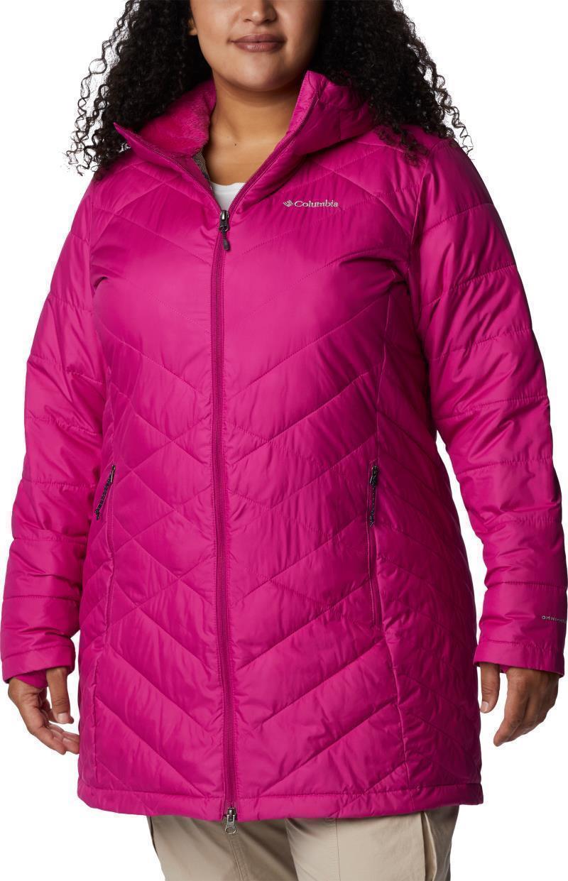 Heavenly Long Hooded Jacket, Extended - Womens - Wild Fuchsia 1