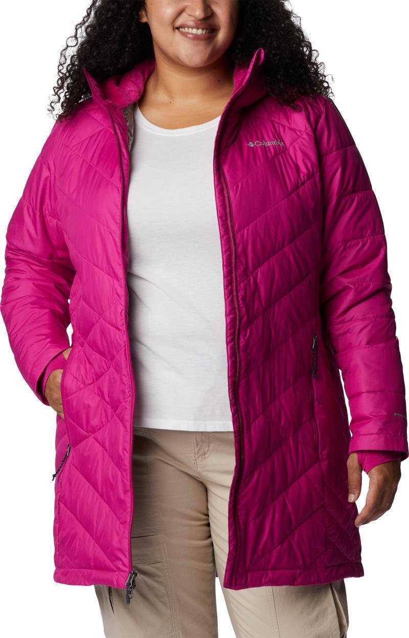Heavenly Long Hooded Jacket, Extended - Womens - Wild Fuchsia 3