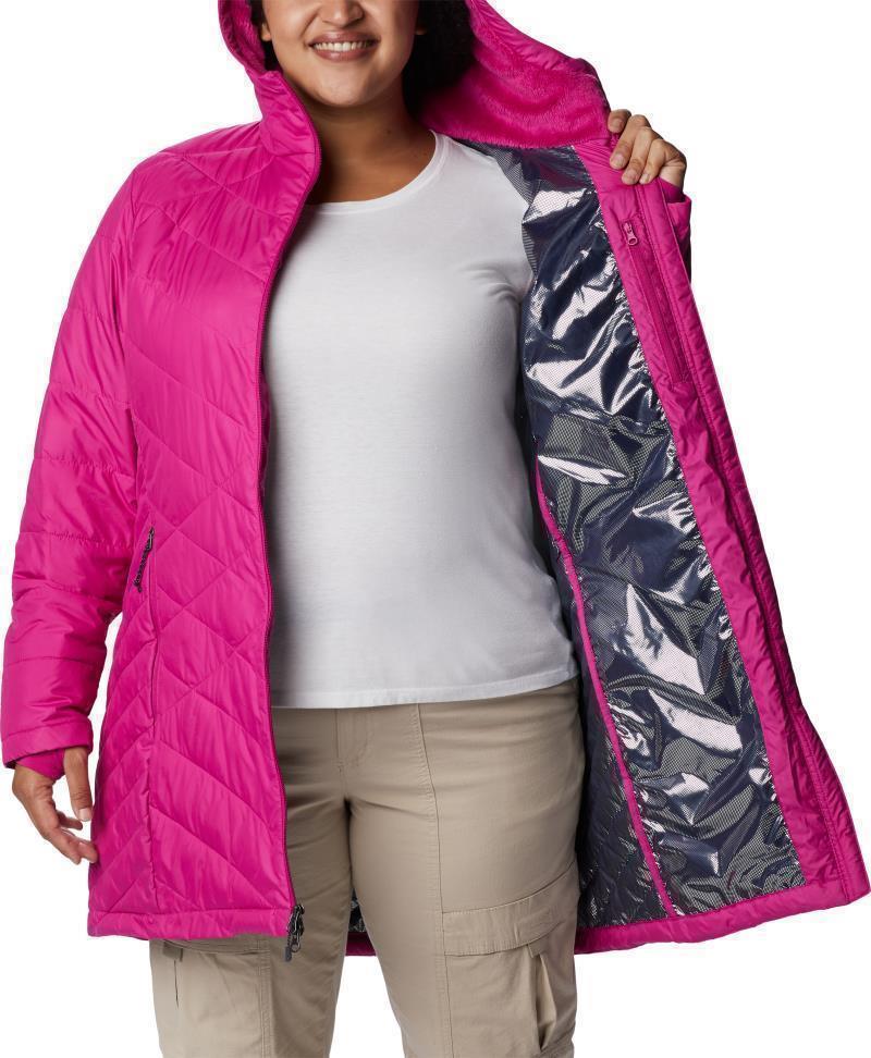 Heavenly Long Hooded Jacket, Extended - Womens - Wild Fuchsia 4