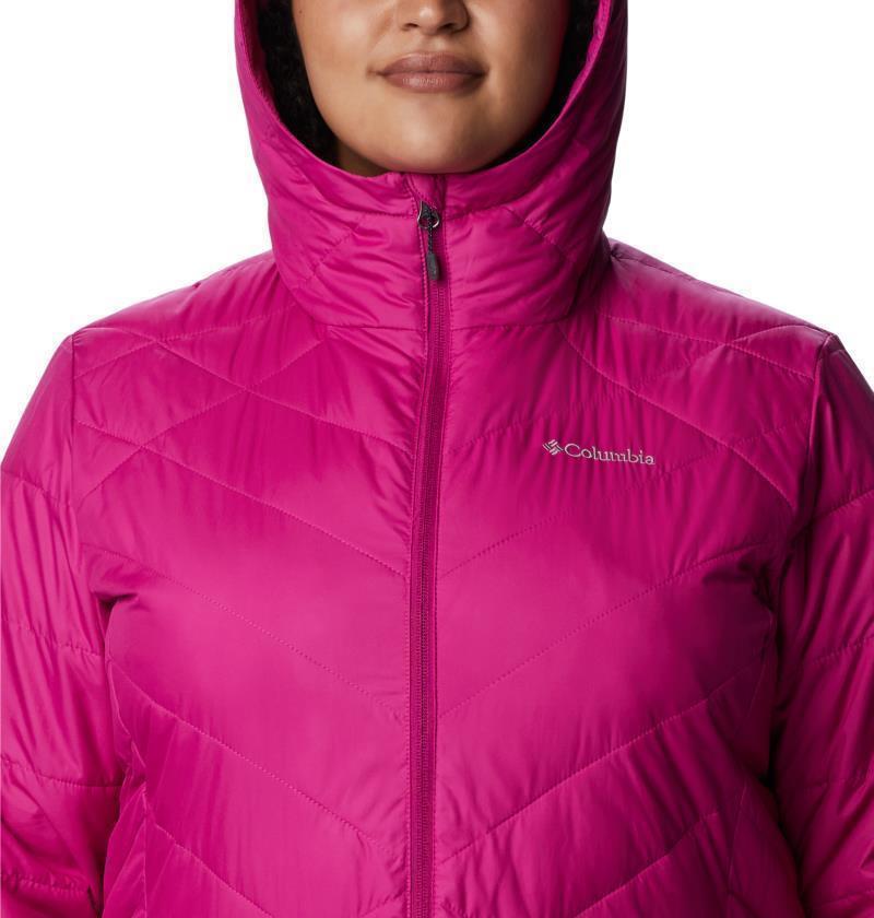 Heavenly Long Hooded Jacket, Extended - Womens - Wild Fuchsia 6