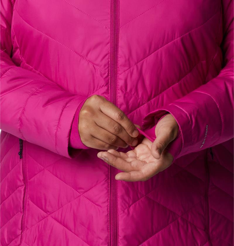 Heavenly Long Hooded Jacket, Extended - Womens - Wild Fuchsia 7