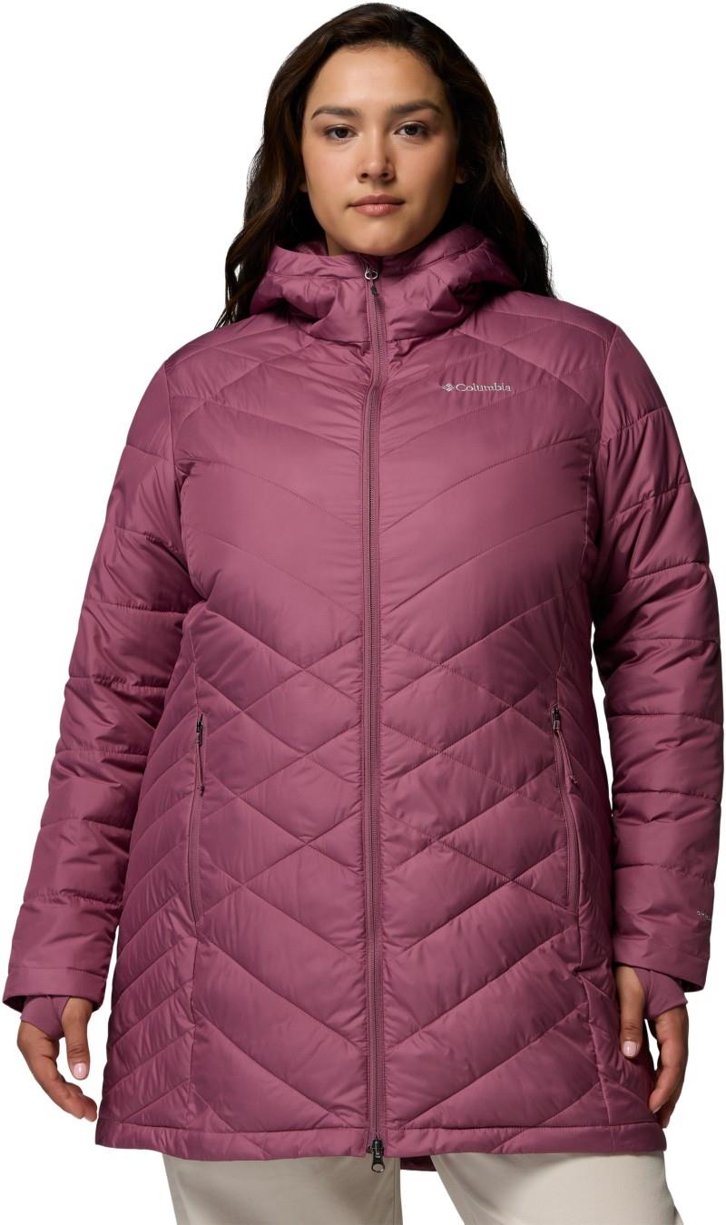 Heavenly Long Hooded Jacket, Extended - Womens - antique mauve 1