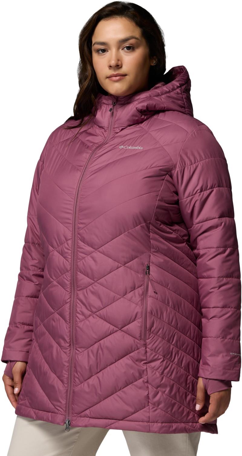 Heavenly Long Hooded Jacket, Extended - Womens - antique mauve 1