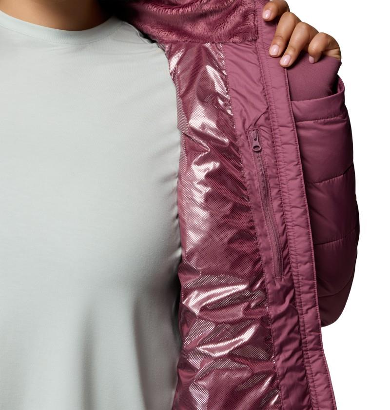 Heavenly Long Hooded Jacket, Extended - Womens - antique mauve 1