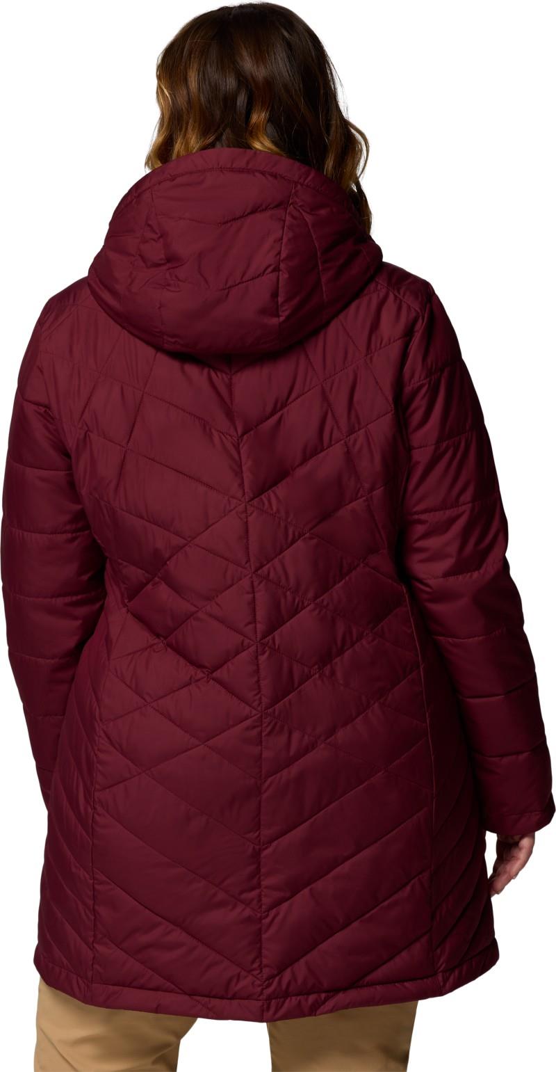 Heavenly Long Hooded Jacket, Extended - Womens - rich wine 1