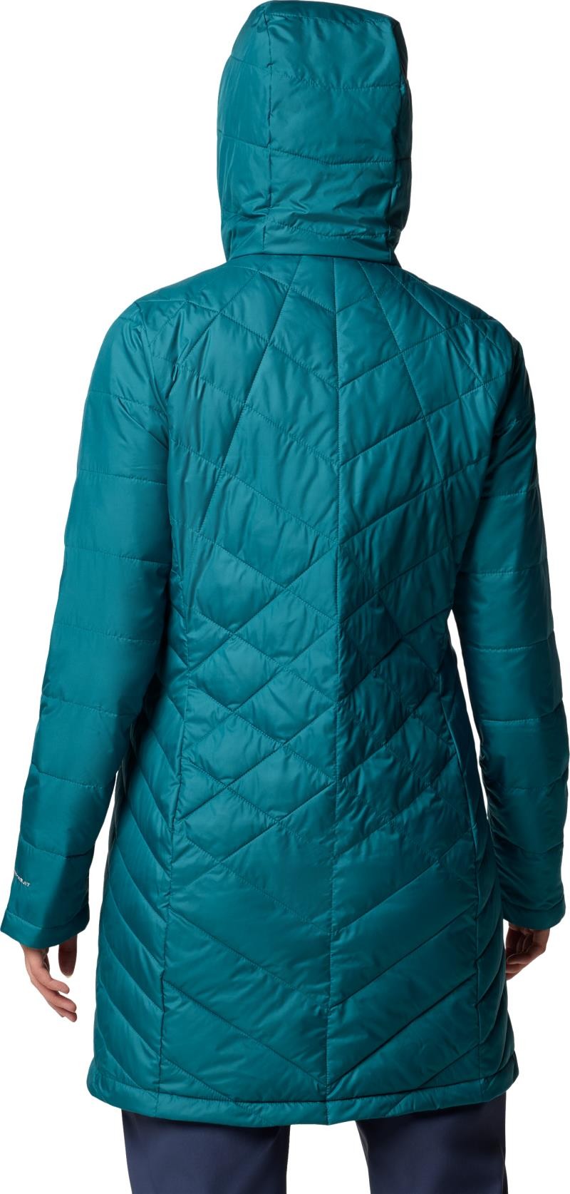 Heavenly Long Hooded Jacket, Extended - Womens - river blue 1