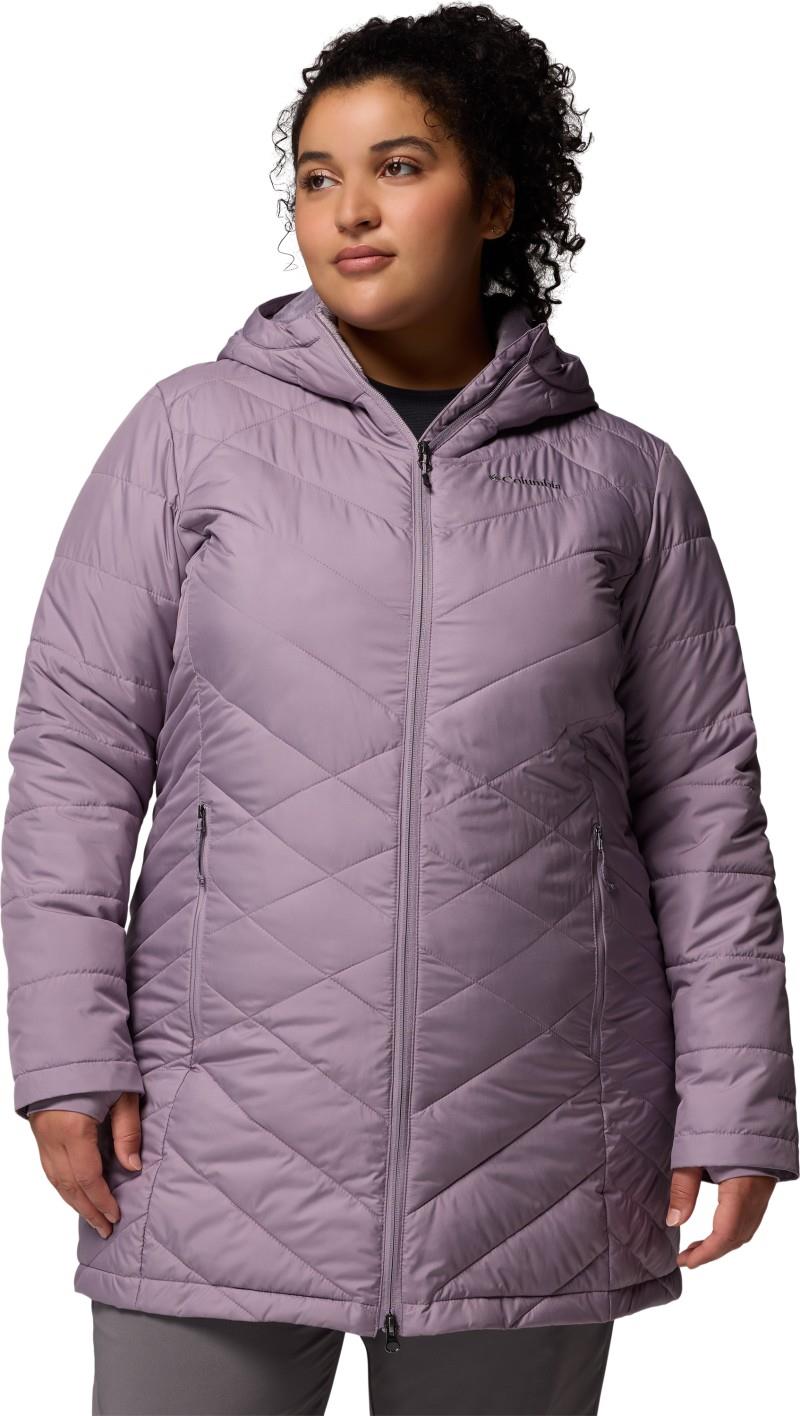 Heavenly Long Hooded Jacket, Extended - Womens - shale purple 1