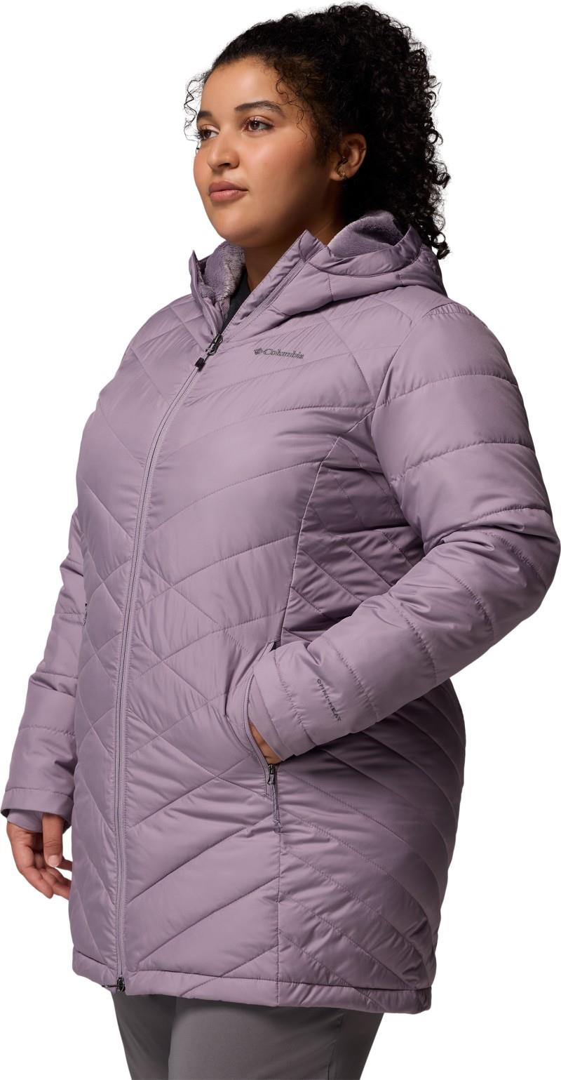 Heavenly Long Hooded Jacket, Extended - Womens - shale purple 1