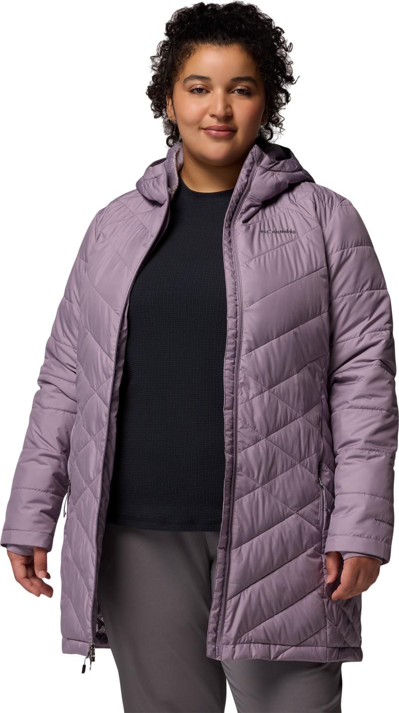 Heavenly Long Hooded Jacket, Extended - Womens - shale purple 1
