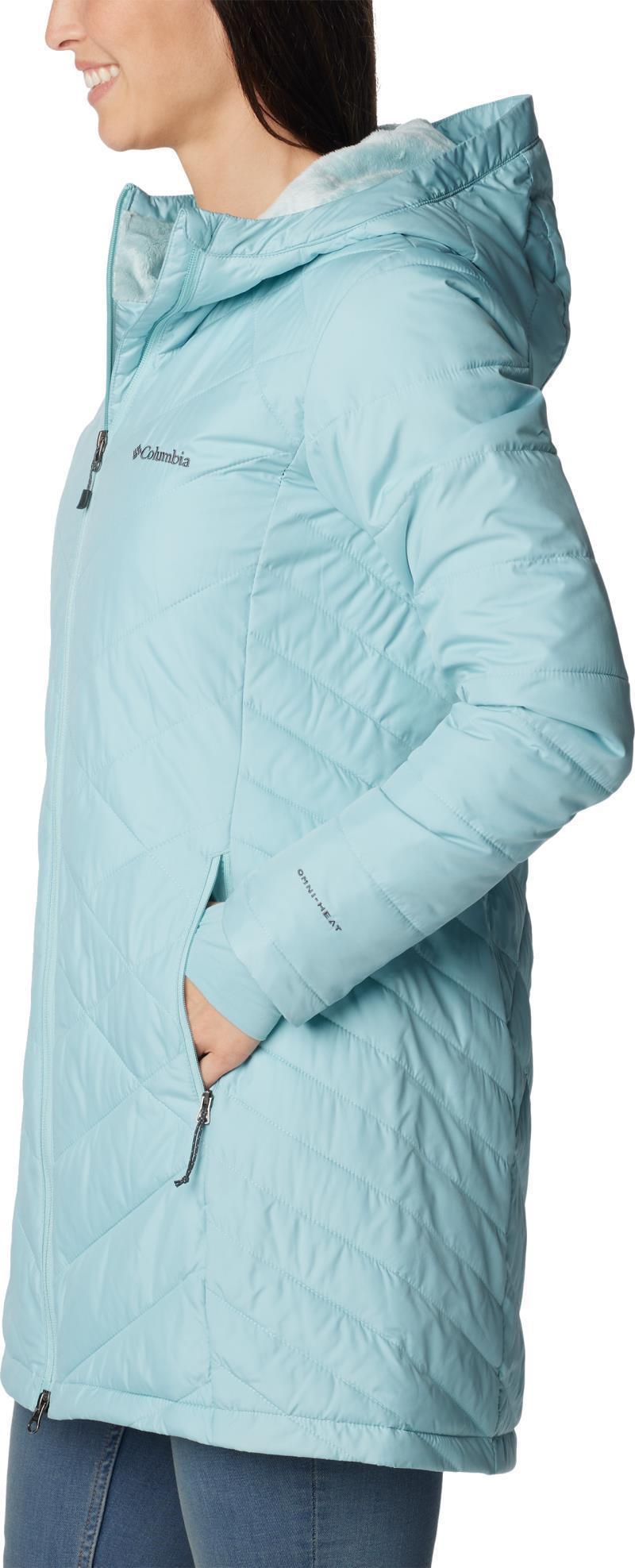 Heavenly Long Hooded Jacket - Womens - Aqua Haze 2