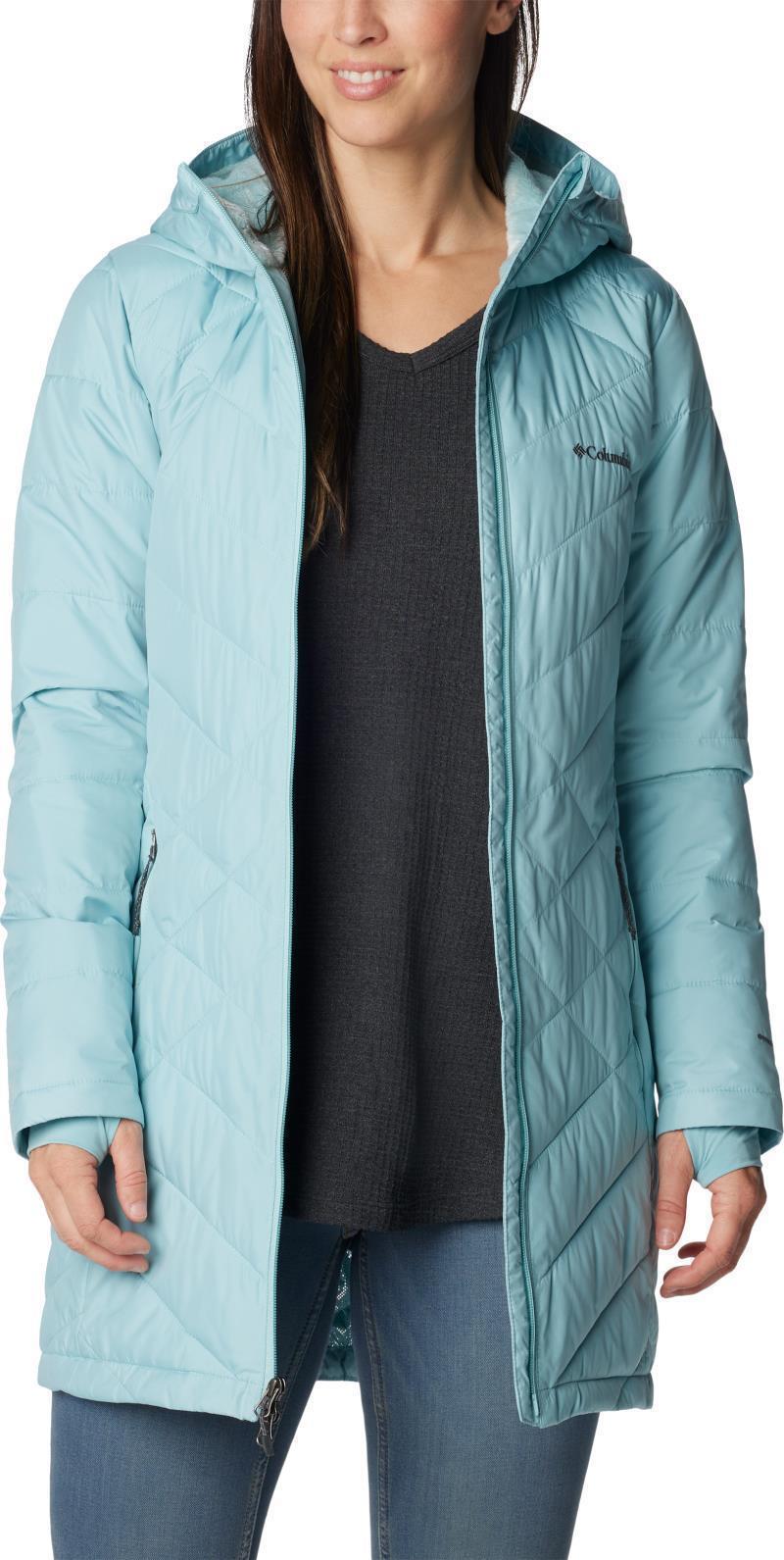 Heavenly Long Hooded Jacket - Womens - Aqua Haze 4