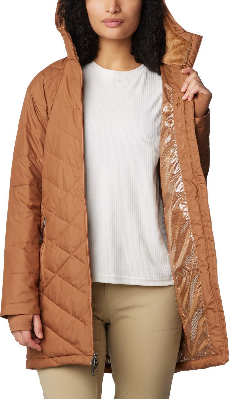 Heavenly Long Hooded Jacket - Womens - Camel Brown 4