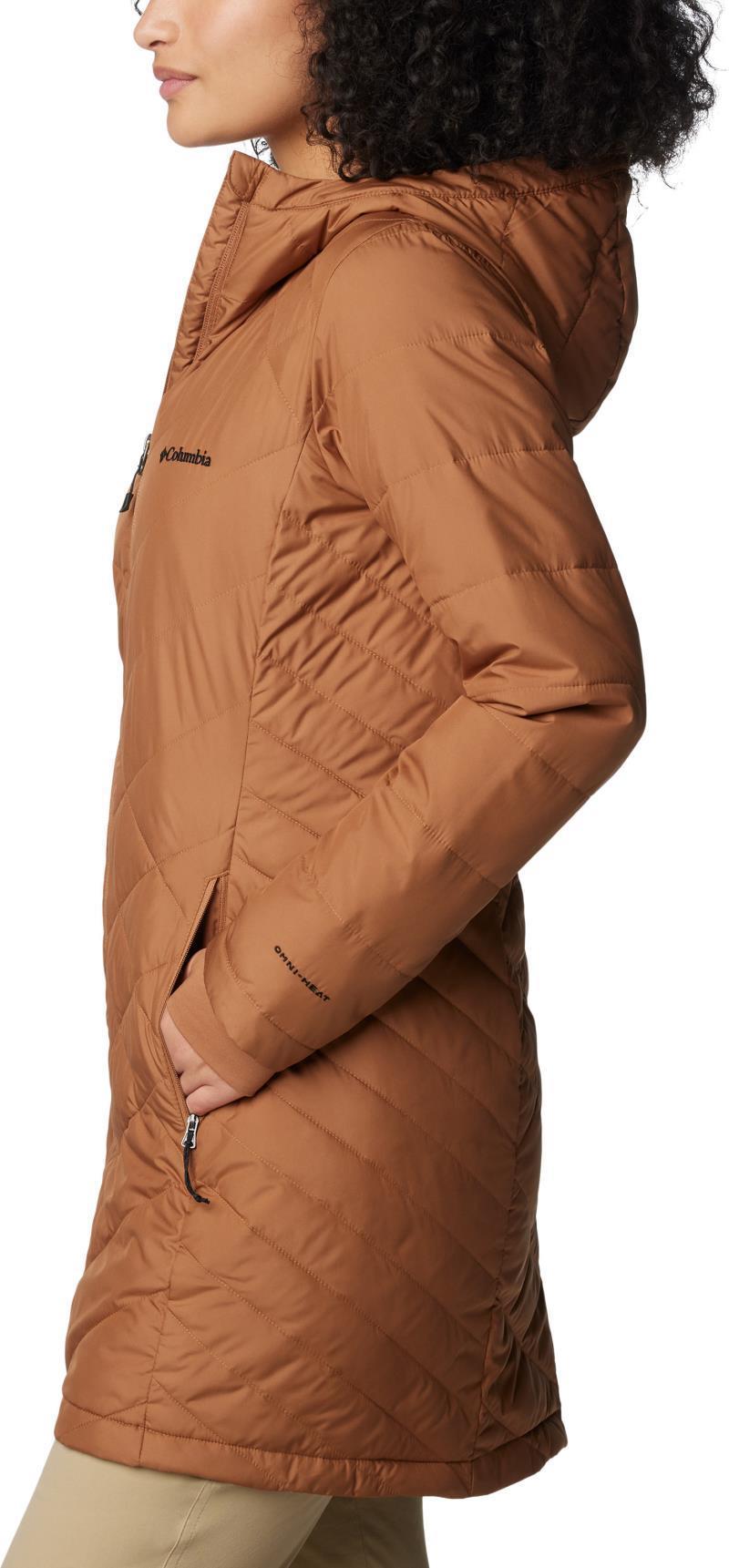 Heavenly Long Hooded Jacket - Womens - Camel Brown 5