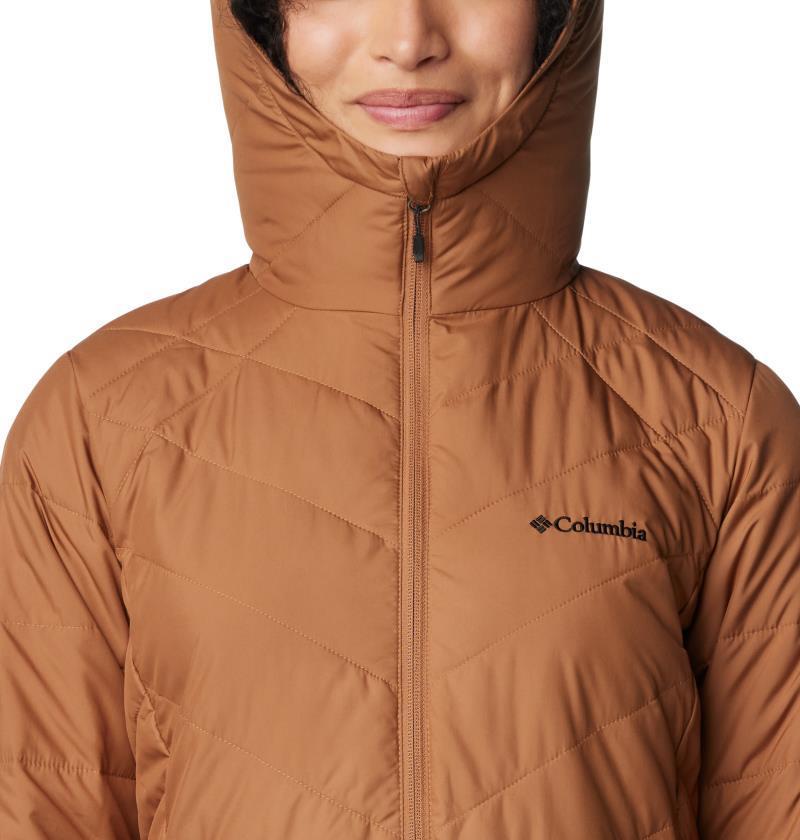 Heavenly Long Hooded Jacket - Womens - Camel Brown 6