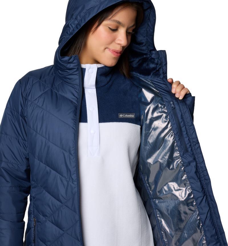 Heavenly Long Hooded Jacket - Womens - Collegiate Navy 4