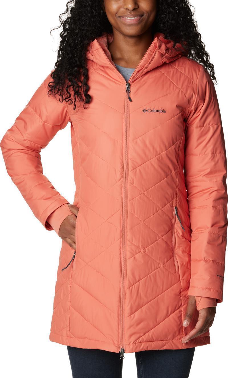 Heavenly Long Hooded Jacket - Womens - Faded Peach 1