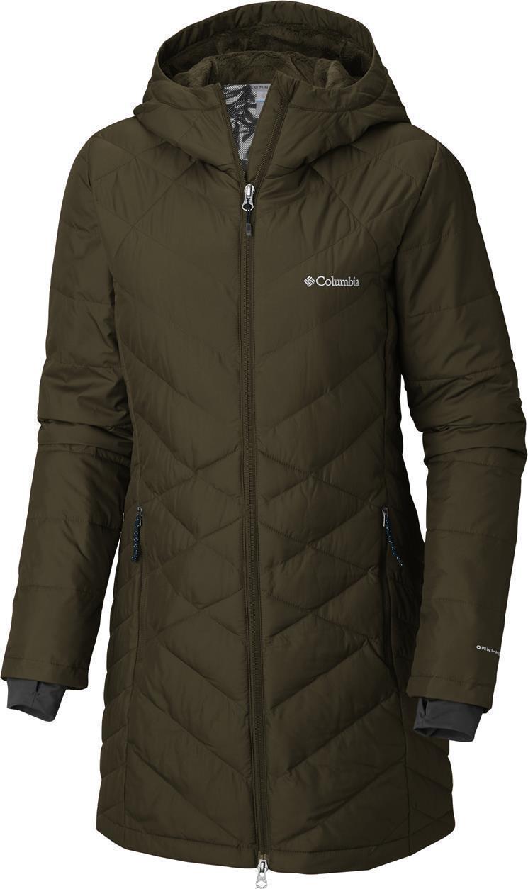 Heavenly Long Hooded Jacket - Womens - Olive Green 1