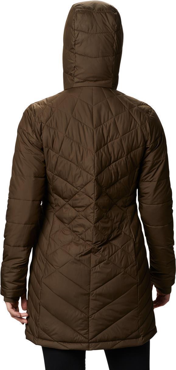 Heavenly Long Hooded Jacket - Womens - Olive Green 4