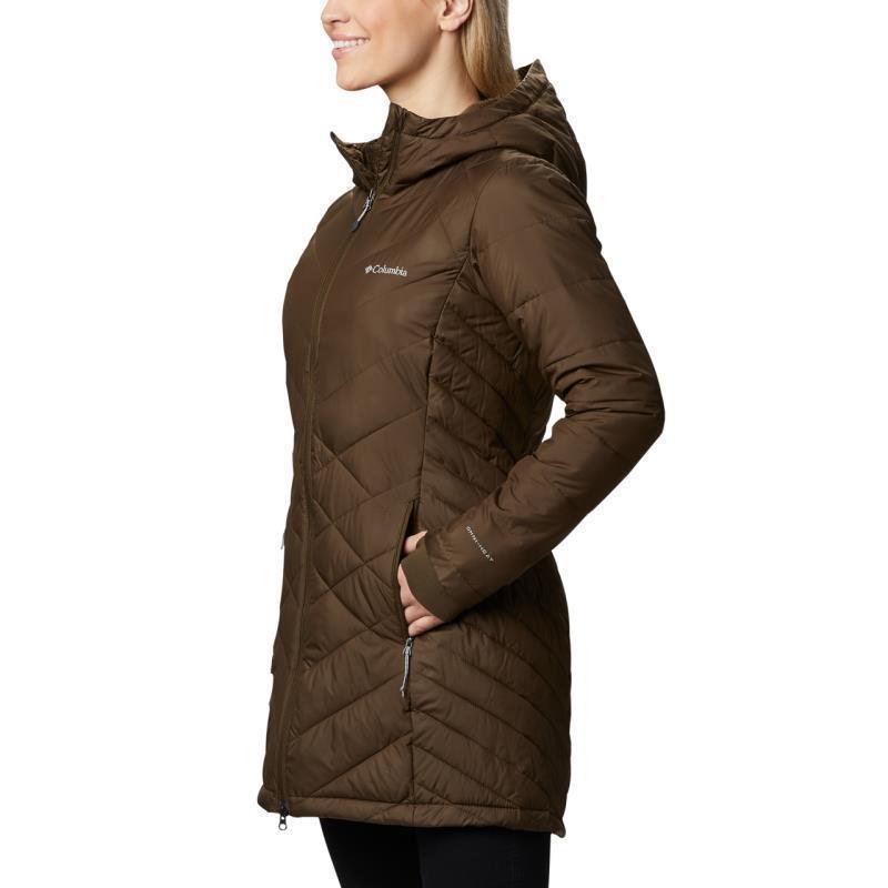 Heavenly Long Hooded Jacket - Womens - Olive Green 5