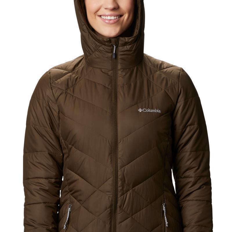 Heavenly Long Hooded Jacket - Womens - Olive Green 7