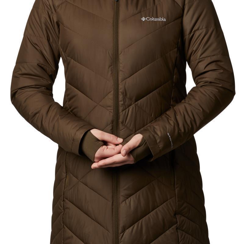 Heavenly Long Hooded Jacket - Womens - Olive Green 8