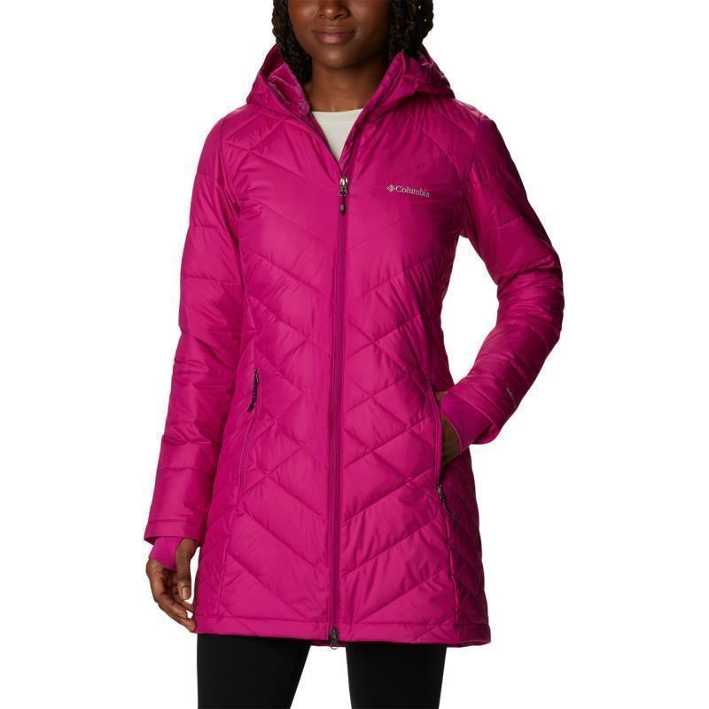 Heavenly Long Hooded Jacket - Womens - Wild Fuchsia 1