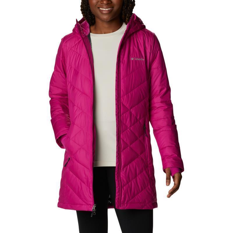 Heavenly Long Hooded Jacket - Womens - Wild Fuchsia 4