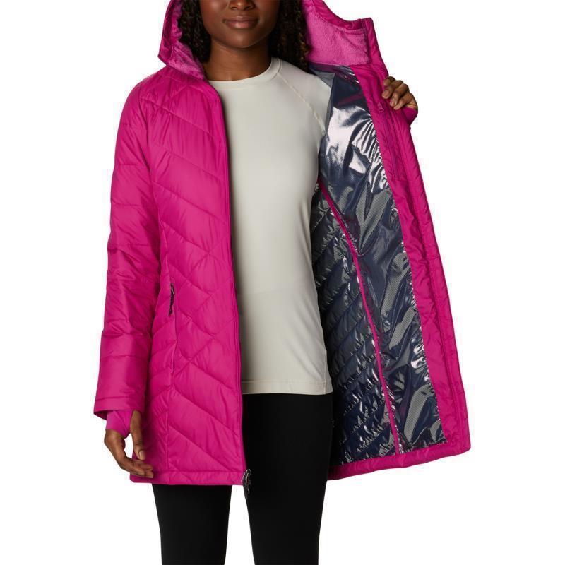 Heavenly Long Hooded Jacket - Womens - Wild Fuchsia 5