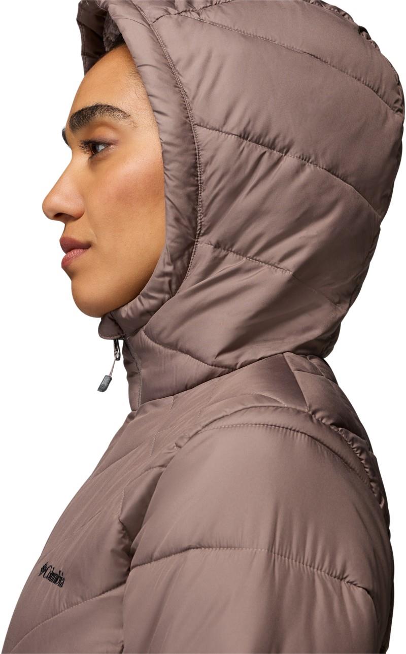 Heavenly Long Hooded Jacket - Womens - iron 1