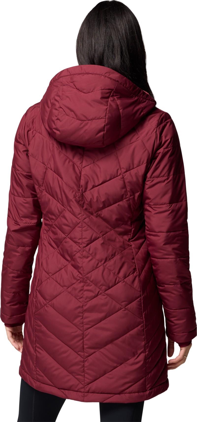 Heavenly Long Hooded Jacket - Womens - rich wine 1