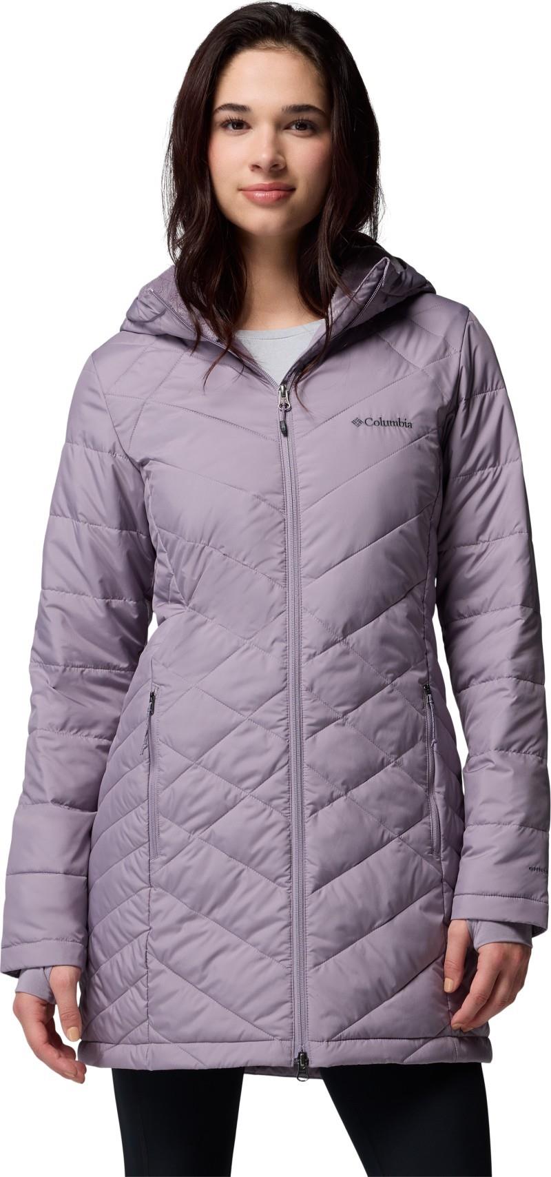 Heavenly Long Hooded Jacket - Womens - shale purple 1