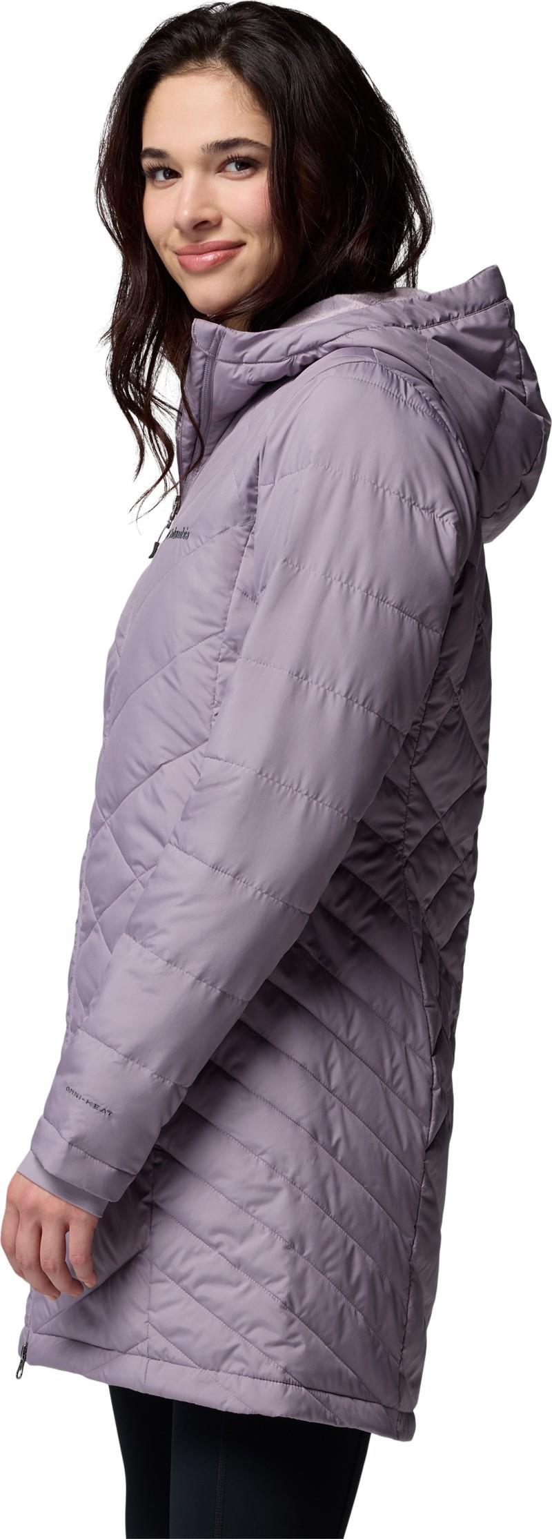 Heavenly Long Hooded Jacket - Womens - shale purple 1