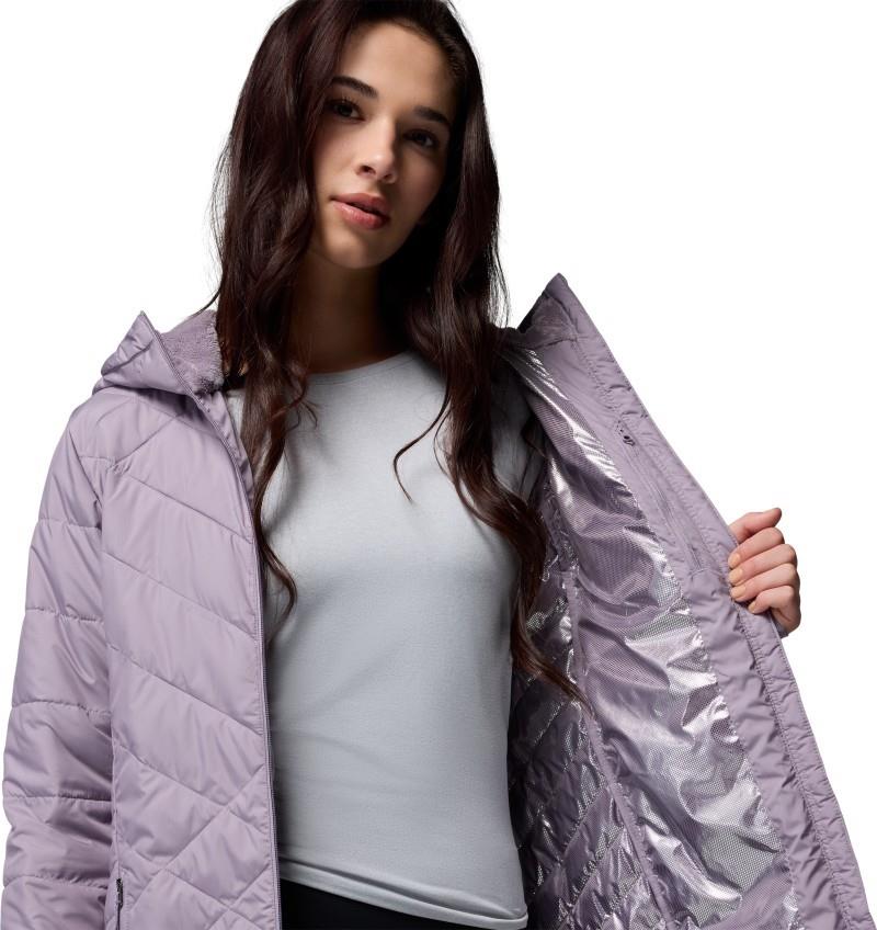 Heavenly Long Hooded Jacket - Womens - shale purple 1