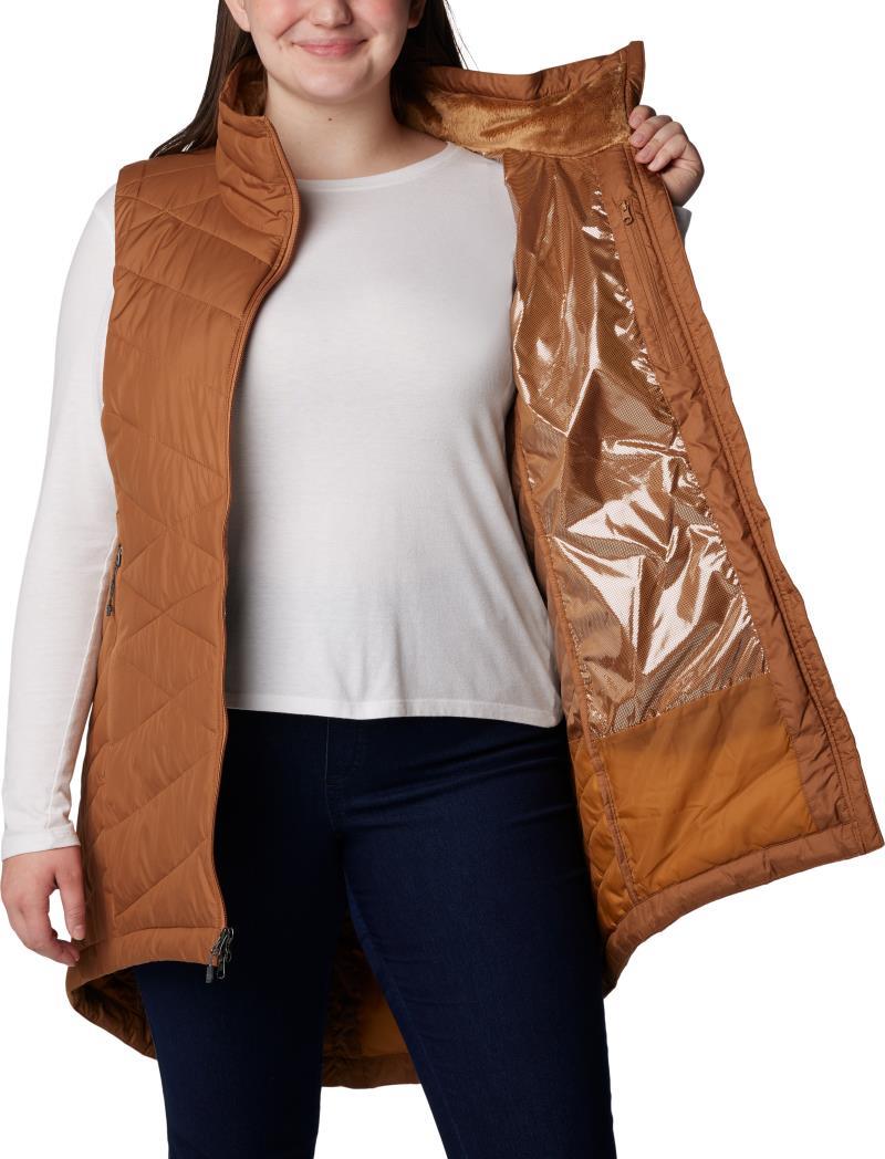 Heavenly Long Vest - Plus - Womens - Camel Brown 5