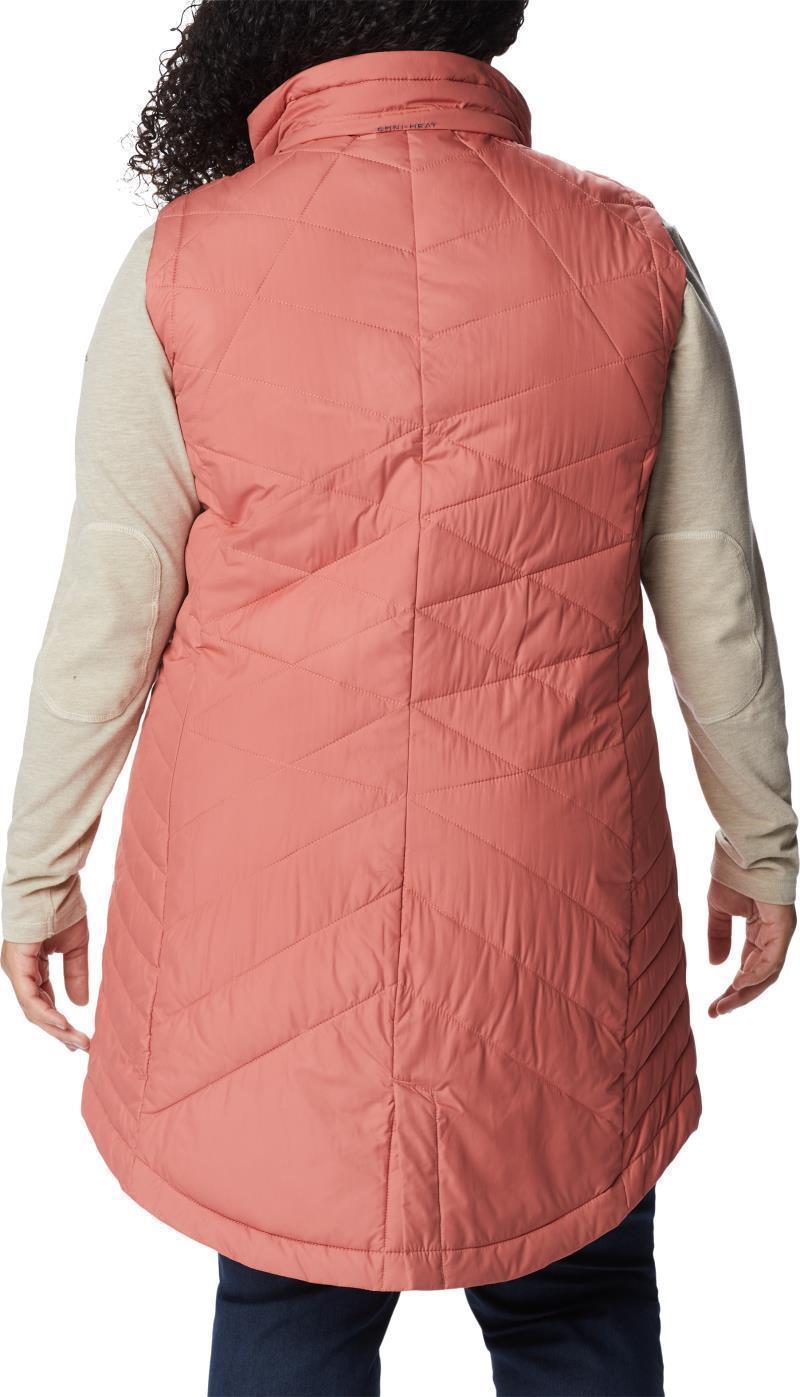 Heavenly Long Vest - Plus - Womens - Dark Coral 2