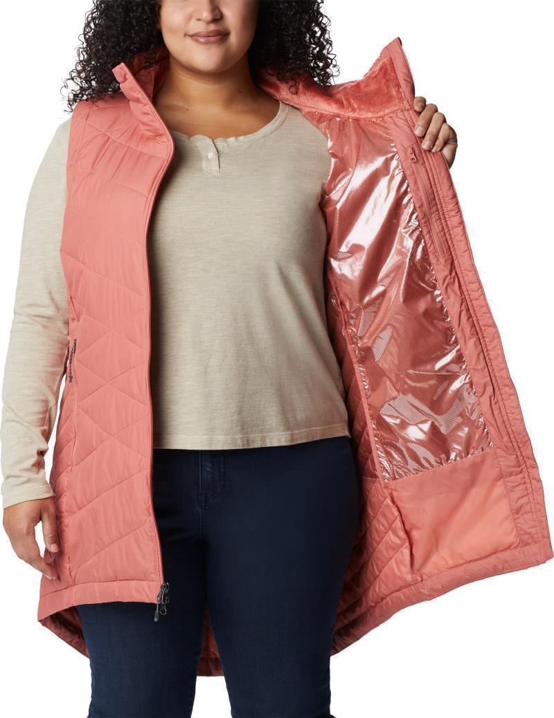Heavenly Long Vest - Plus - Womens - Dark Coral 4