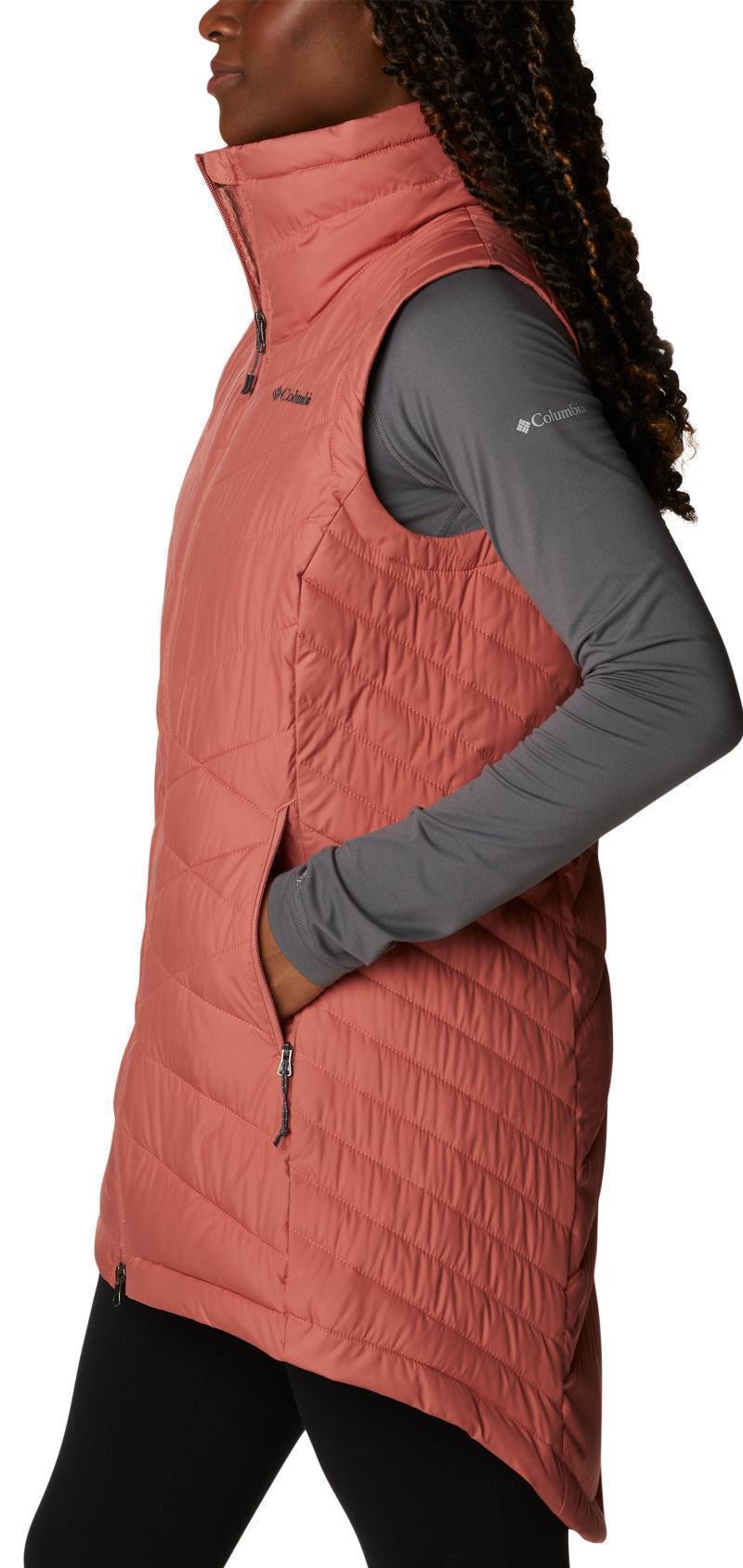 Heavenly Long Vest - Womens - Dark Coral 2