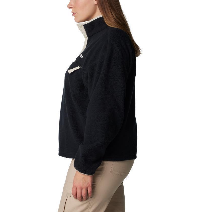 Helvetia Cropped Half Snap, Extended - Womens - Black 3