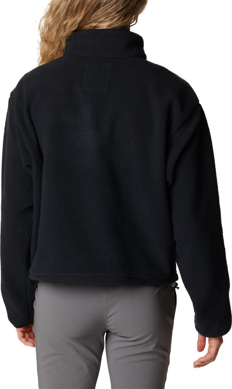Helvetia Cropped Half Snap - Womens - Black 2