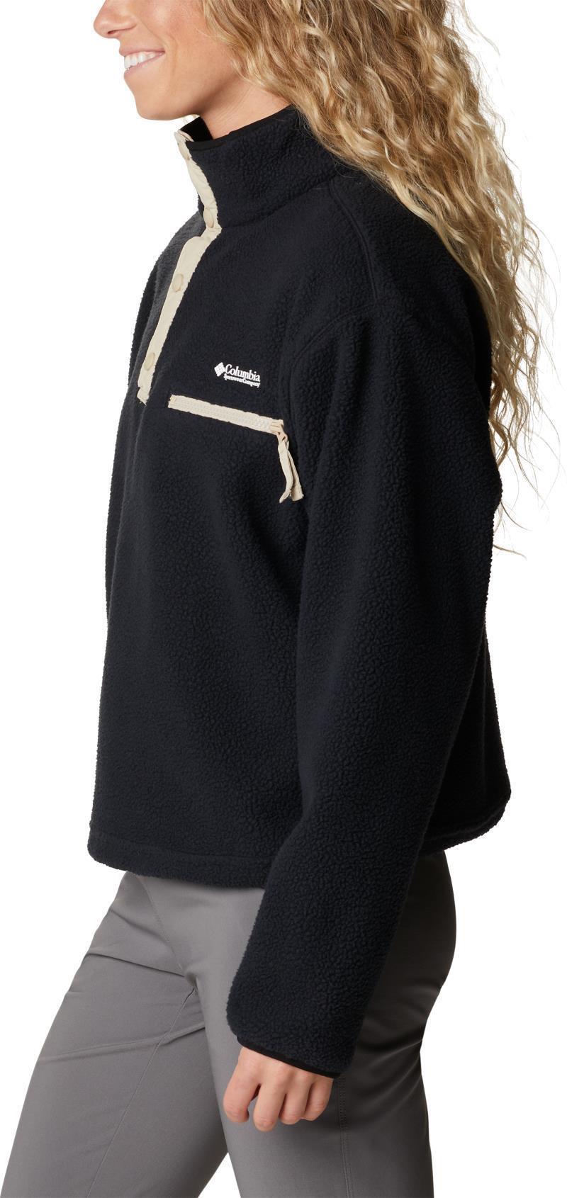 Helvetia Cropped Half Snap - Womens - Black 3