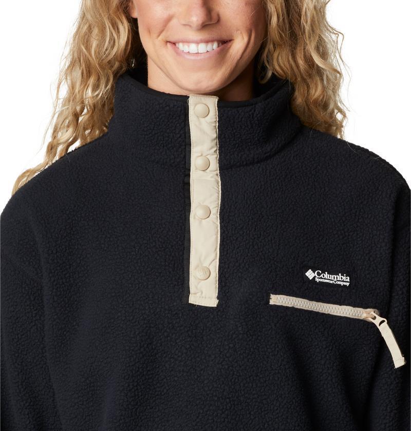 Helvetia Cropped Half Snap - Womens - Black 4