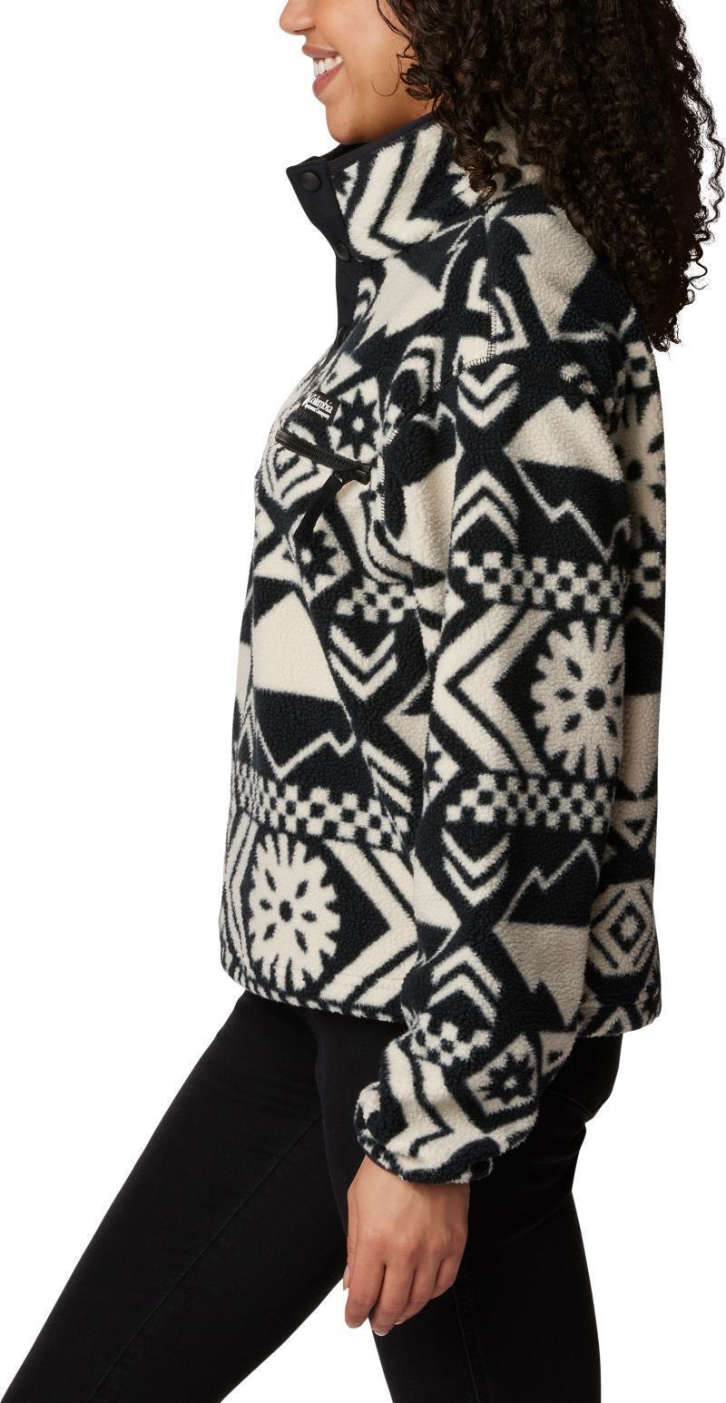 Helvetia Cropped Half Snap - Womens - Black Checkered Peaks Tonal 2